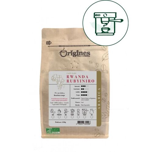 Café rare Bio - Rwanda Rubyiniro  - Expresso 250g