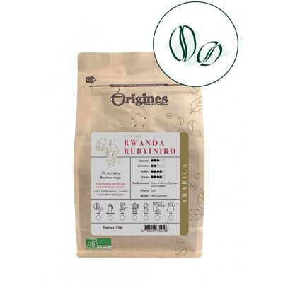 Café raro orgánico - Ruanda Rubyiniro - Granos 250g