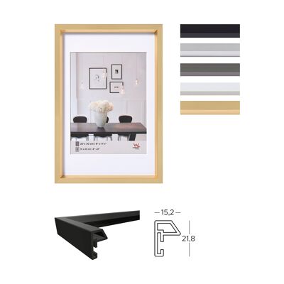 Steel style plastic picture frame