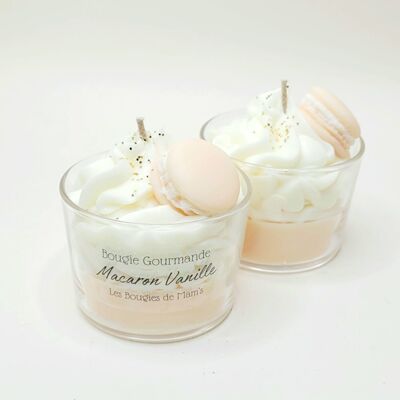 Vanilla Macaron Gourmet Candle