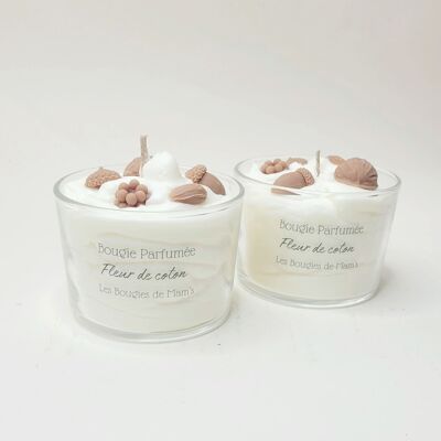Cotton Flower Gourmet Candle