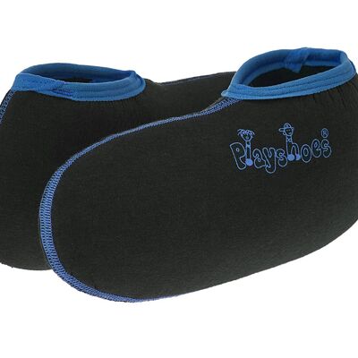Black/blue Playshoes socks for in boots for babies