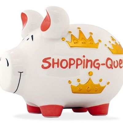 Money box KCG medium pig, Shopping Queen medium, made of ceramic, item 101009 (W / H / D) 17x15x15 cm