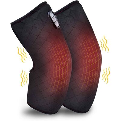 Heated knee pad with massage