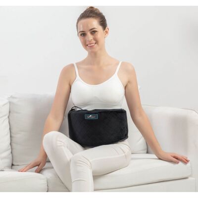 Heated lumbar belt with massage