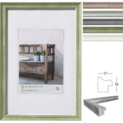 Bench wood picture frame