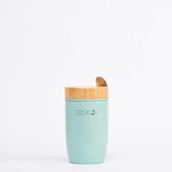 Dzukou Miyako – Lunch Pot Bambou & Acier avec Cuillère 500 ml 1