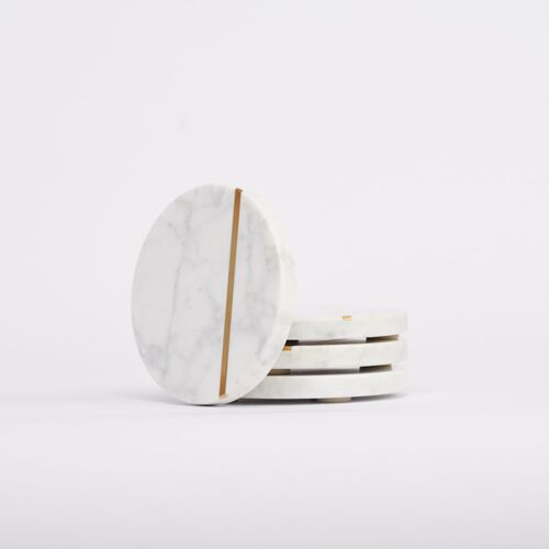 Dzukou Stonehenge - Green Marble Coasters (Set of 6)