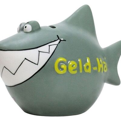 Money box KCG Shark, money shark, made of ceramic (W/H/D) 13x11x7.5 cm