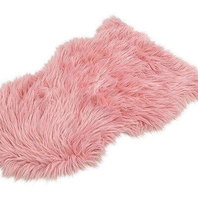 Faux fur pink / pink (W / H) 80x50cm