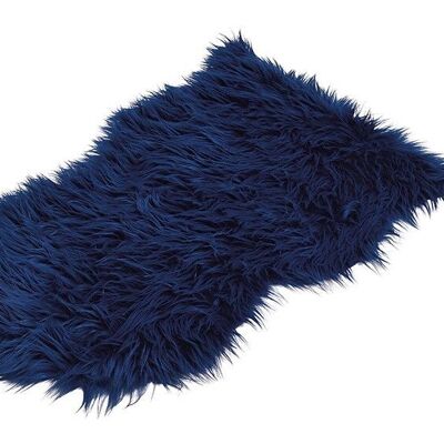 Artificial fur blue (W / H) 80x50cm