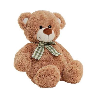 Orsetto di peluche con fiocco, 35 cm