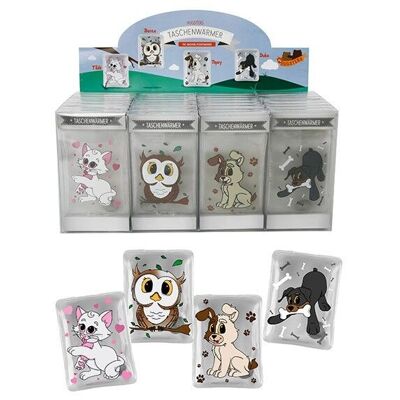 Pocket warmer Hugster animals made of plastic multicolored 4-fold, (W / H / D) 7x10x1cm