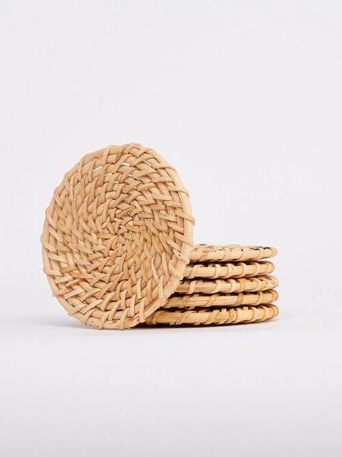 Dzukou Kuno - Handmade Cane Coasters (Set of 6)