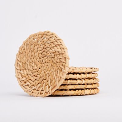 Dzukou Kuno - Handmade Cane Coasters (Set of 6)