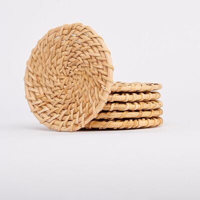 Dzukou Kuno - Handmade Cane Coasters (Set of 6)