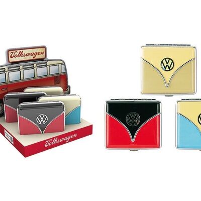 Boîte à cigarettes de couleur, 3 assorties, couleur VW, L6 x P3 x H9 cm