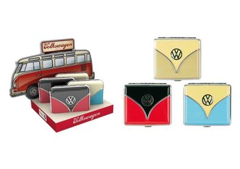 Boîte à cigarettes de couleur, 3 assorties, couleur VW, L6 x P3 x H9 cm