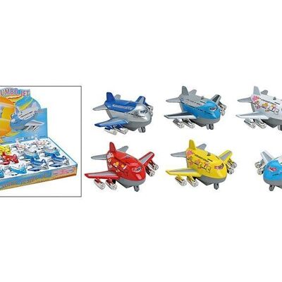 Airplane with clay injection molding, 6 assorted