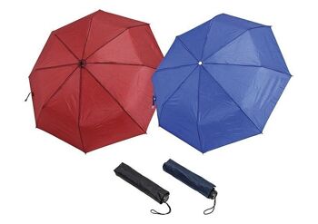 Parapluies de poche Basics, 4 assortis, L57 x H97 cm