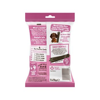 Soins dentaires quotidiens pour petits chiens/chiots : saumon 91 g (boîte de 10) 2