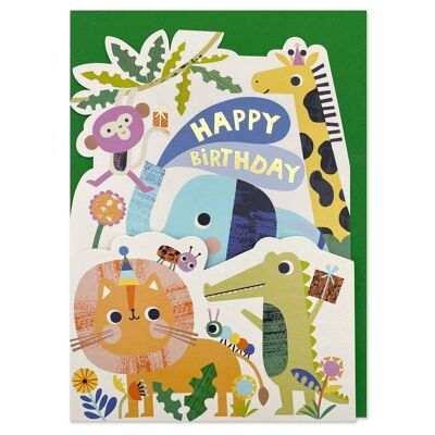 Tarjeta de cumpleaños para niños Happy Birthday - Have a roaring day'