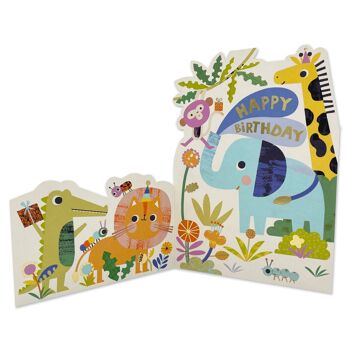 Joyeux anniversaire - Carte d'anniversaire pour enfants Have a roaring day 2