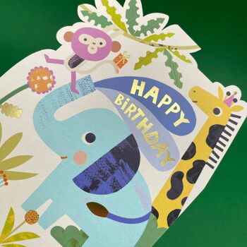 Joyeux anniversaire - Carte d'anniversaire pour enfants Have a roaring day 3