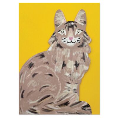 Carte Chat Maine Coon