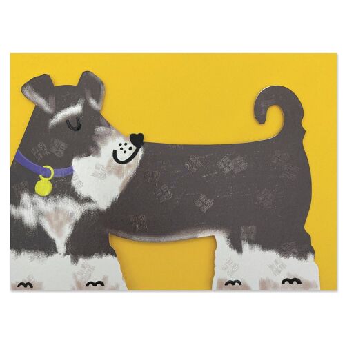 Schnauzer dog card