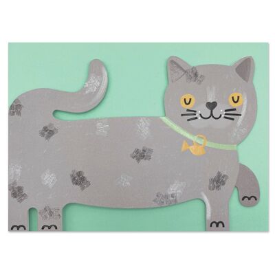 Tarjeta de gato británico de pelo corto