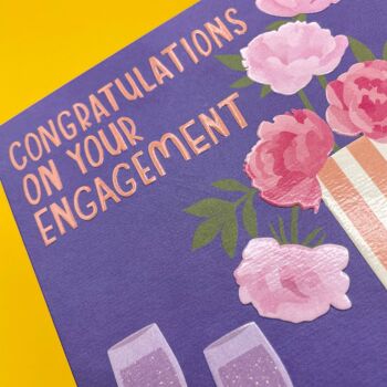Carte "Félicitations pour vos fiançailles" 2
