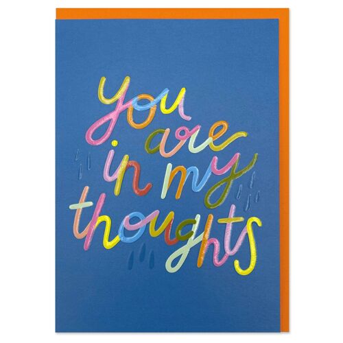 You are in my thoughts' card