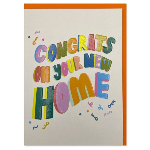Congrats on your new home' card