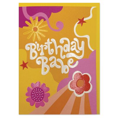 Birthday babe' card