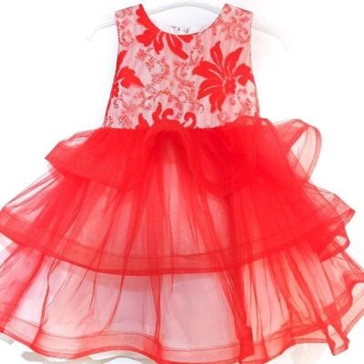 Festliches Kleid für Mädchen Rot