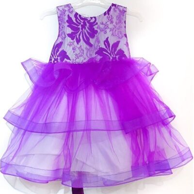 Girl's purple ceremony dress