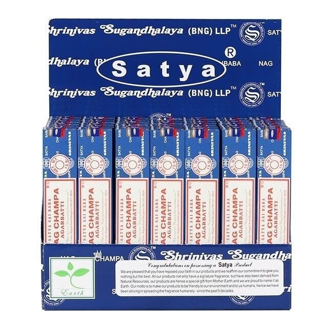 15 Gram Satya fashion Sacred Series #2 Incense Display Set - 84 Pack