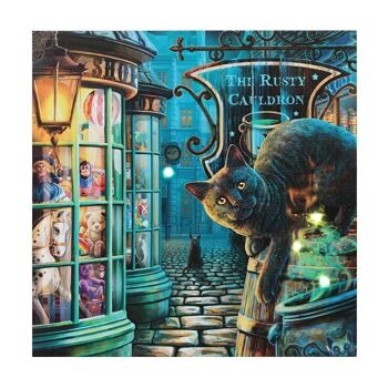 Plaque lumineuse sur toile The Rusty Cauldron par Lisa Parker 1