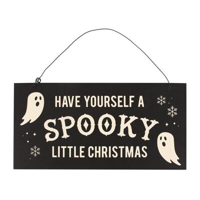 Panneau suspendu Spooky Little Christmas