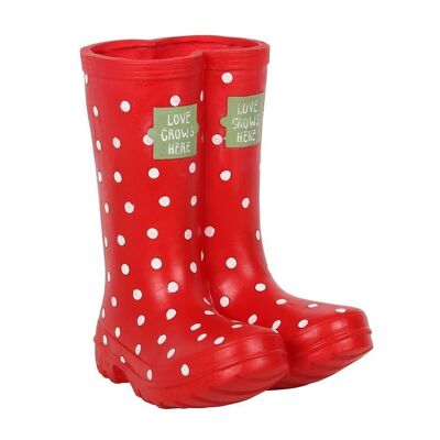 Jardinière rouge Welly Boot