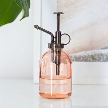 Brumisateur de plantes en verre minimaliste rose 5