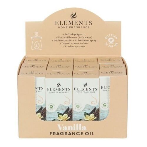 Set of 12 Elements Vanilla Fragrance Oils