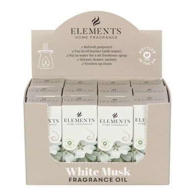 Set of 12 Elements White Musk Fragrance Oils