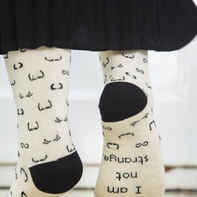 Moustache Socks - L Size. Artist Quotes Collection