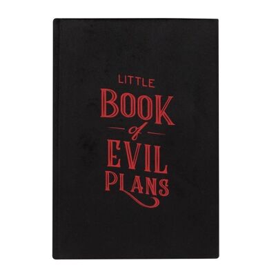 Little Book of Evil Plans Samt-A5-Notizbuch