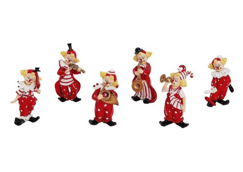 Clown aus Poly, sortiert, 10 cm