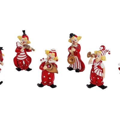 Poly clown, assorted, 10 cm