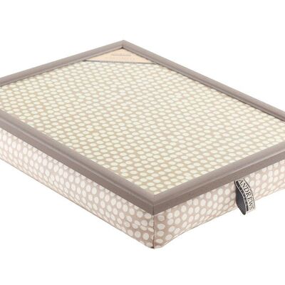 Andrews Living Lap Tray with Cushions Elegant Spot Taupe