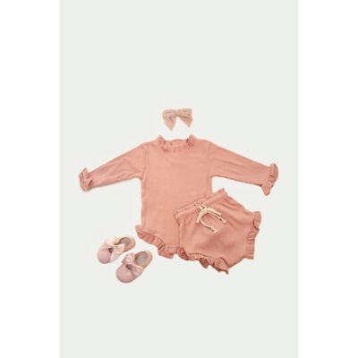 Berry Set (Romper and Pants) - 100% coton